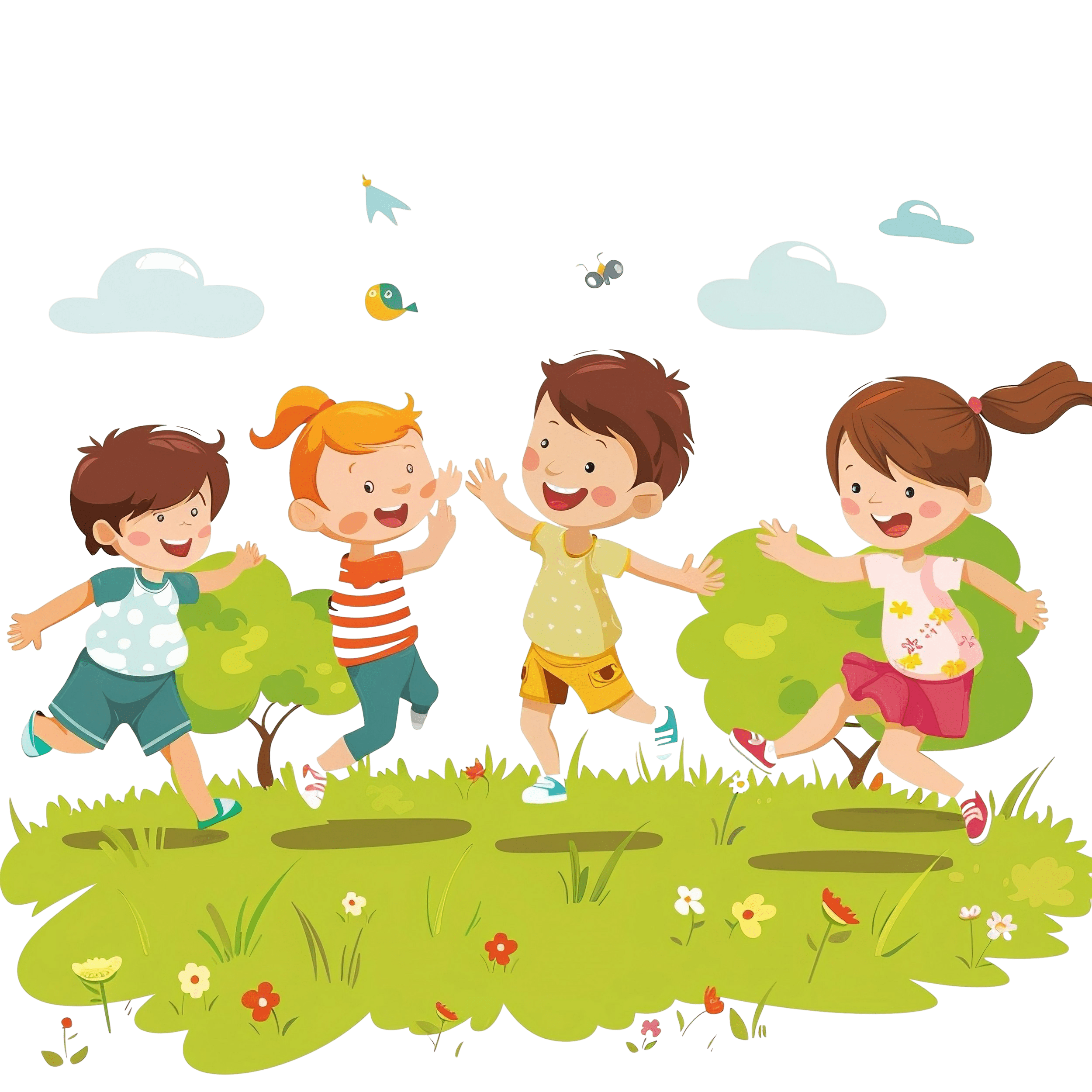 Children celebrating